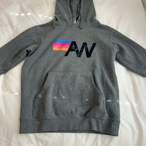 Aviator nation men’s graphic gray hoodie